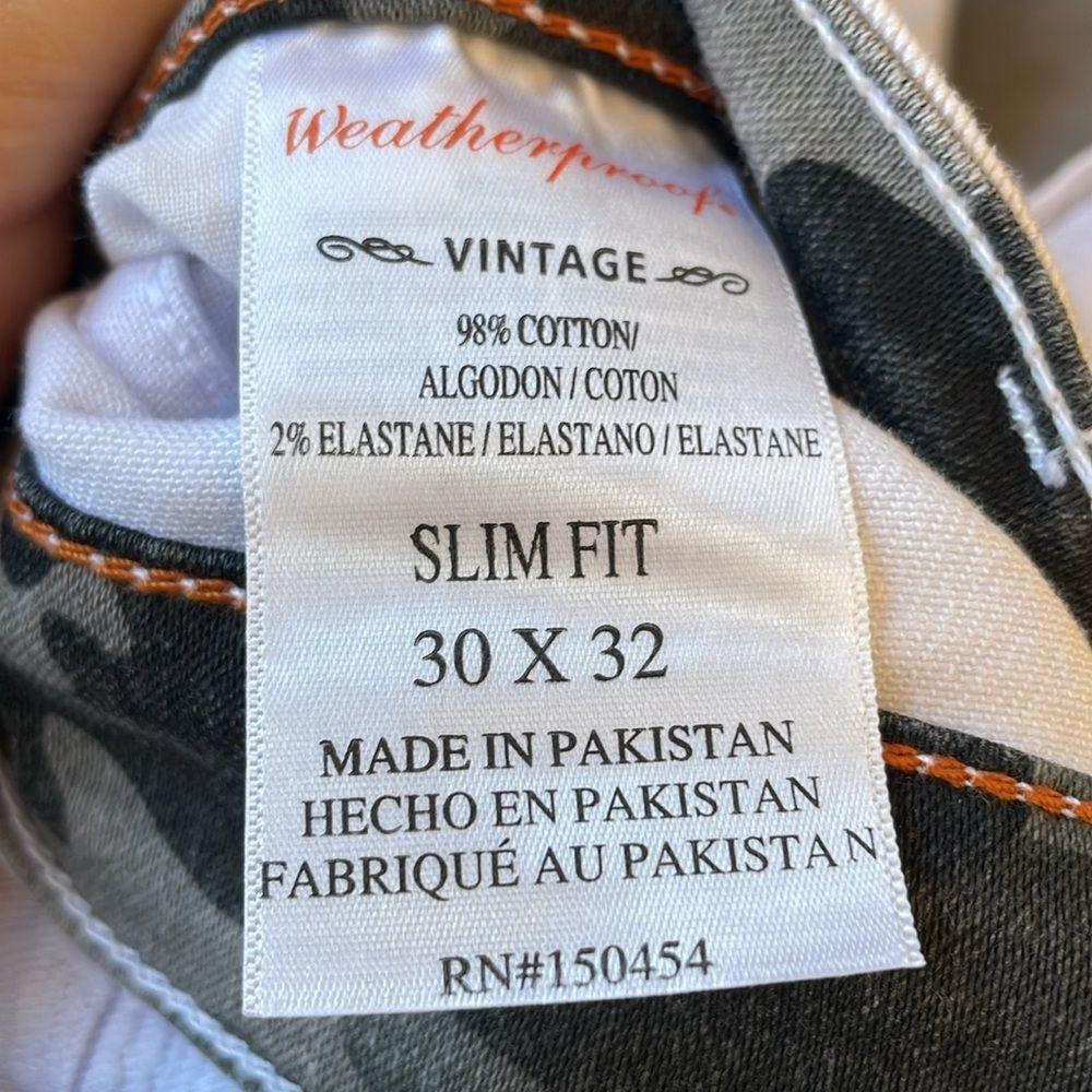 Weatherproof vintage slim Mens white skinny jeans size 30Wx32Lnew with tags. - Picture 10 of 11